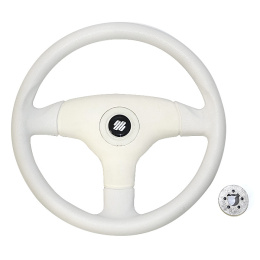 Колесо рулевое Ultraflex 350мм белое ударопрочный термопластик (V.60W)